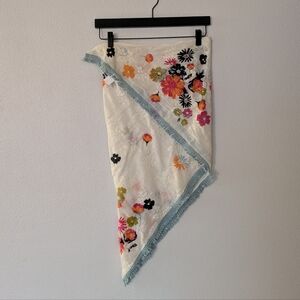 J. Jill Multicolor Embroidered Scarf